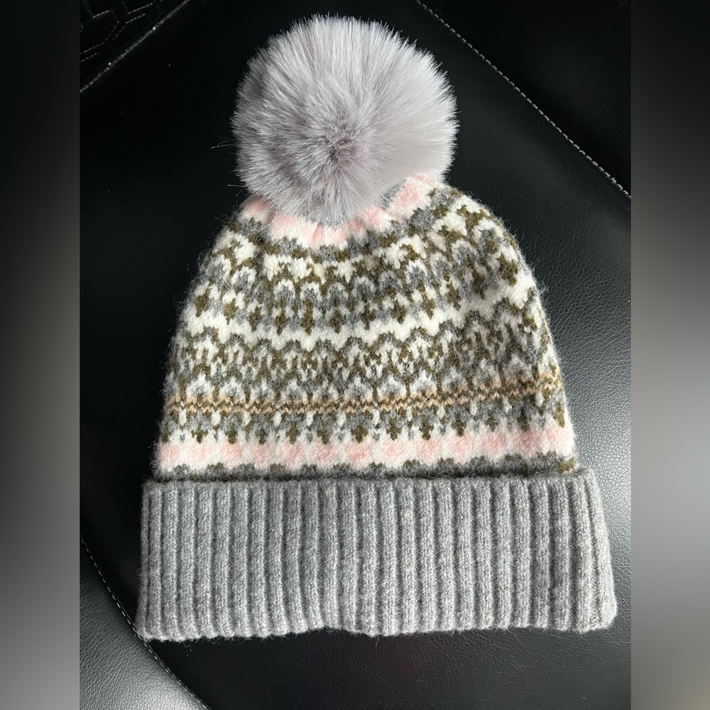 Sonoma fair isle hat with pom